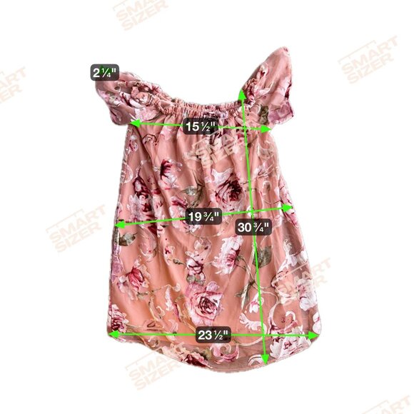 Xhilaration Womens Velvet‎ Burnout Floral Off Shoulder Dress Size M Pink Rose - Picture 2 of 8